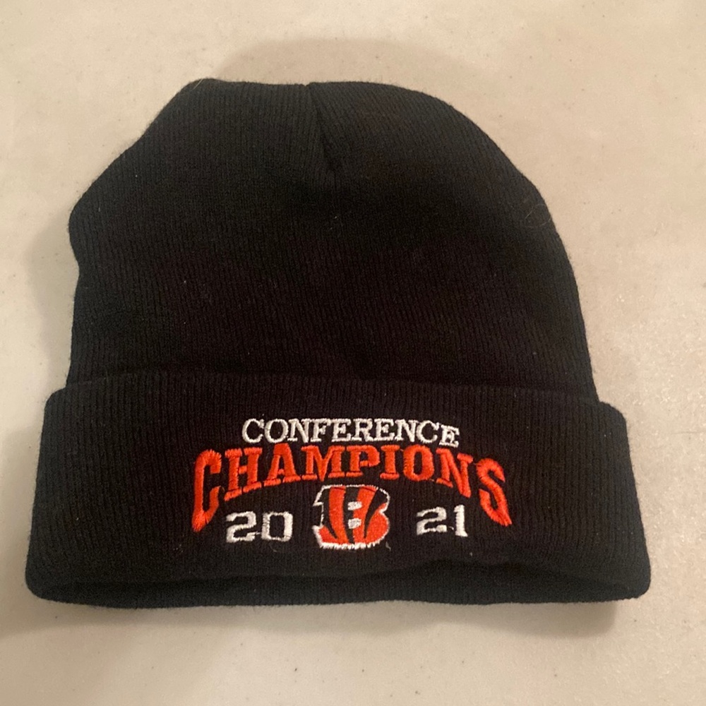 Bengals 2021 conference champions beanie